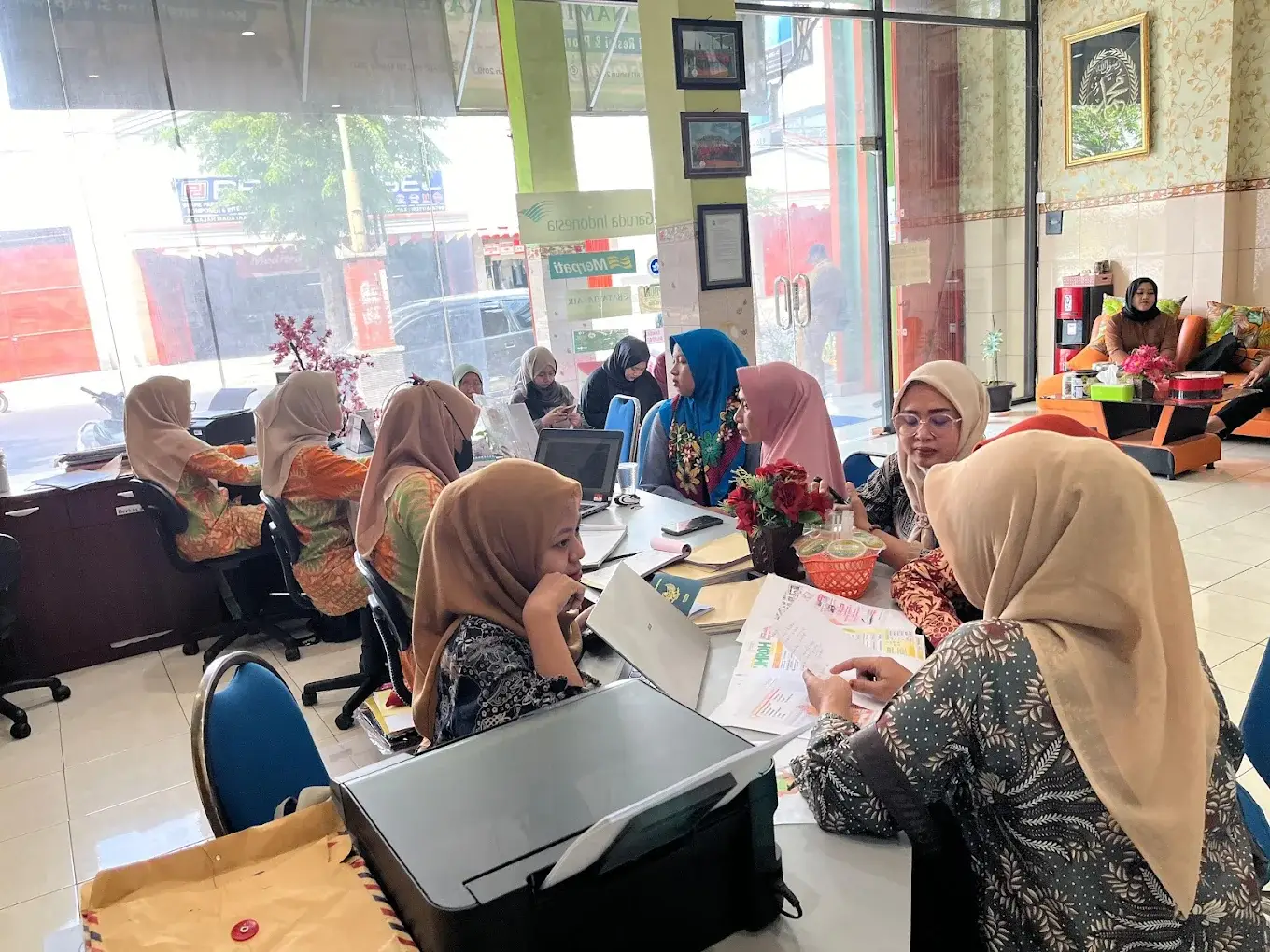Suasana konsultasi umroh bareng Mas Pako